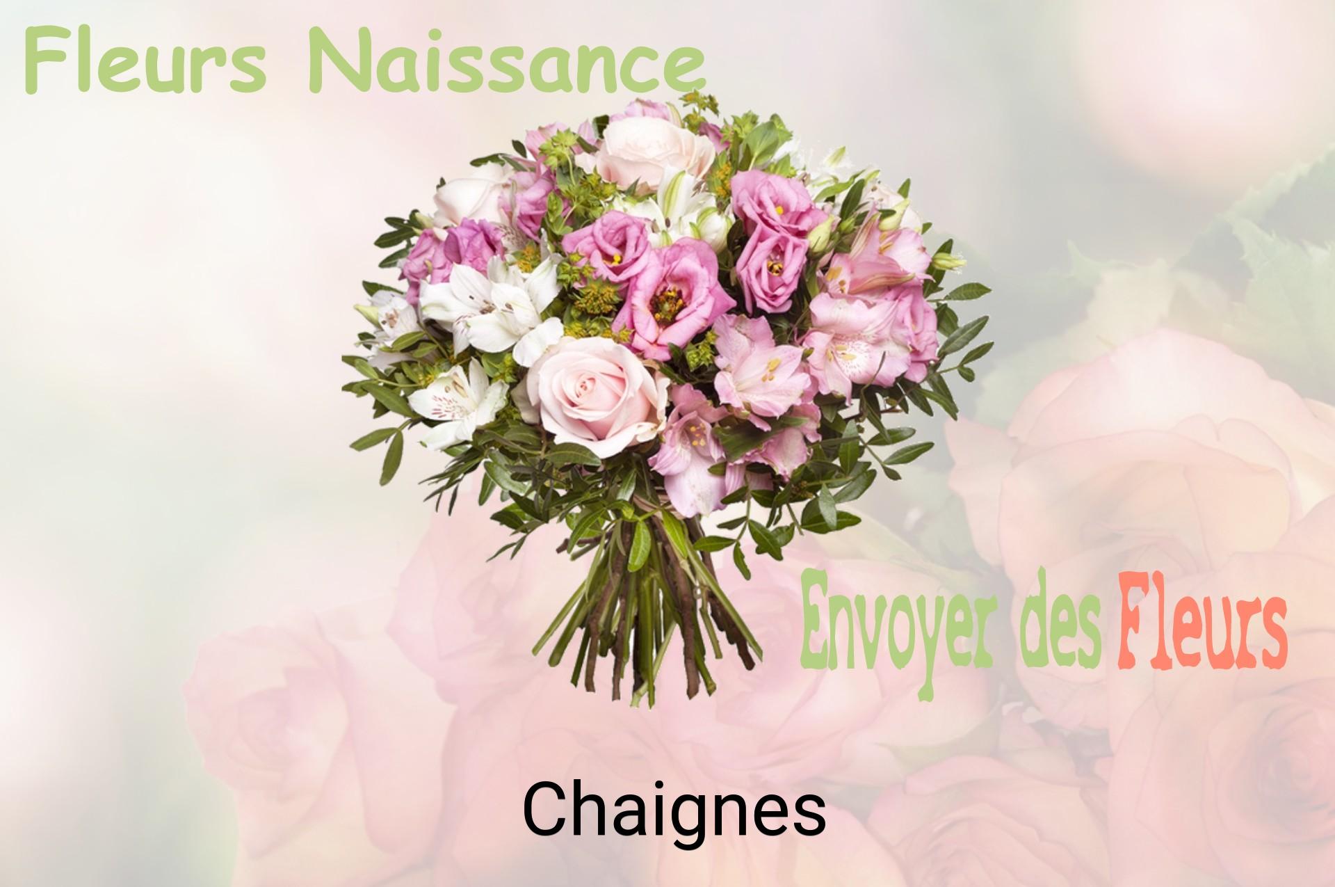 Bouquet de fleurs de naissance livré à Chaignes